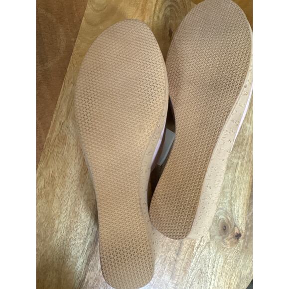 Spring Step Pink Slip On Slide Wedge Open Toe Sandal Leather Made in Italy SZ 11 - Picture 5 of 5